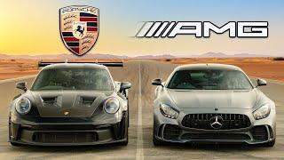 Кто победит в заезде: 911 GT3 RS или же AMG GT R?