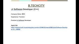 Jr Software Developer (C++)2024