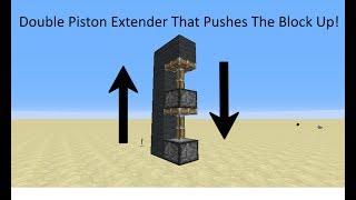 Tileable, Vertical, 1 Wide Double Piston Extender Tutorial [1.12 - 1.16.1 | Java Edition]