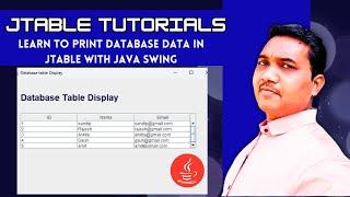 Java Swing में JTable से Database Display || Java Swing me JTable Kaise Print Kare