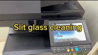 How to clean slit glass on Kyocera