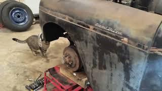 Rack and pinion steering on the Plymouth is complete.