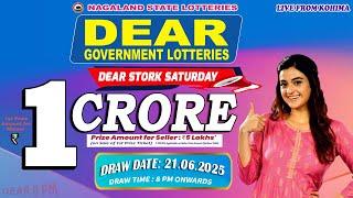 LOTTERY LIVE DEAR 8 PM 21.06.2025 NAGALAND STATE LOTTERY LIVE DRAW LOTTERY SAMBAD LIVE FROM KOHIMA