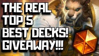 Best Hearthstone Decks For Easy Legend In October! (GIVEAWAY)