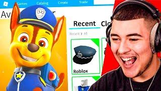 JE CRÉE LE PROFIL DE CHASE PAT PATROUILLE SUR ROBLOX ! Paw Patrol Boutique d'Avatar !