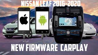 Nissan Leaf 30kwh adding CarPlay & Android Auto to the factory Navi system remotely via SD card!