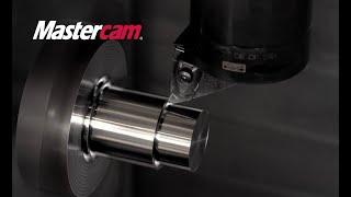 Mastercam Lathe programming Part.63 - Lathe & C axis Example - Eg 01 Rough Finish and C Axis Drill