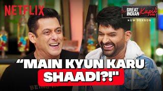 Salman Khan's ULTIMATE Reply To All Marriage Questions  | #TGIKS | Netflix India