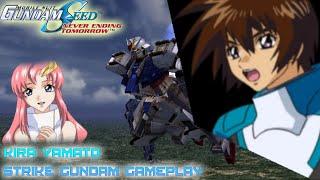 Kira Yamato Strike Gundam Gameplay:(Gundam Seed Never Ending Tomorrow)