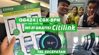 Baru! WiFi Gratis CITILINK QG424 Jakarta ke Balikpapan + Cabin CREW SERU!