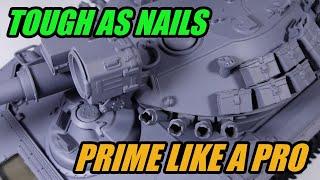 How to prime a scale model - VMS No-Peel durable odorless primer tutorial feat. Sheridan Tank