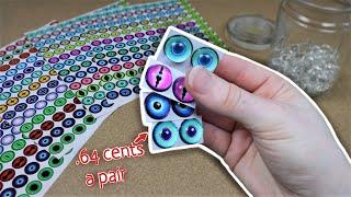 Making Custom Glass Eyes CHEAP || Art Doll Tutorials for Beginners