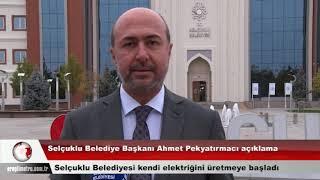 Selçuklu belediyesi kendi elektriğini üretmeye başladı.