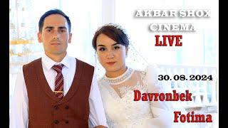 DAVRONBEK & FOTIMA. Wedding day. LIVE. Marxabo tuyhonasi. 30. 08. 2024.