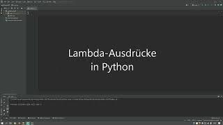 Lambda-Ausdrücke in Python