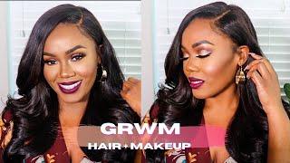 GRWM| Makeup + How I Lay My Wigs