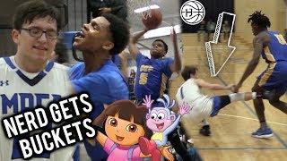 Ronaldo Segu and Nassir Little DUNKFEST VS UNDERRATED NERD AT DORA!! CROWD TALKING SH*T!