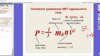 Идеальный газ. Основное уравнение МКТ идеального газа