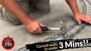 Flex C Trac: Curved walls in 3 minutes!