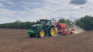 John Deere 6195M + Kuhn Espro 4000 | Rapeseed