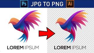 How to convert jpg to png in illustrator | Convert A JPG To PNG with Adobe Illustrator