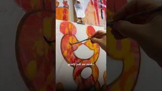 Painting process of ”Eternal Flame” by Finnish contemporary painter Elli Maanpää #art #painting