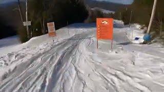 Pleasant Mountain terrain park to bunny hill