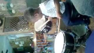 kamron on his drums