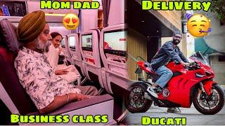 Mummy Papa ki pehli Business Class Flight  or Ducati Delivery ki Long Ride ki full Tayari 