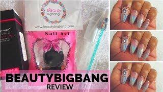 BEAUTYBIGBANG REVIEW | UNICORN HOLOGRAPHIC POWDER NAILS