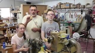 A  simple Thread Chasing Exercise with Eva & Sofia--wyomingwoodturner