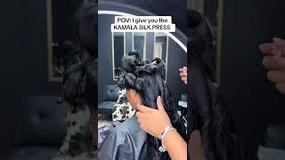 Kamala Silk Press Never Disappoints! #silkpress #naturalhair #hairmaintenance #haircare #trendy