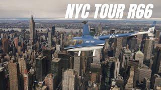 32:9 Ultrawide NYC Robinson R66 Tour | FS2020 NVIDIA RTX 4080 | 5120x1440