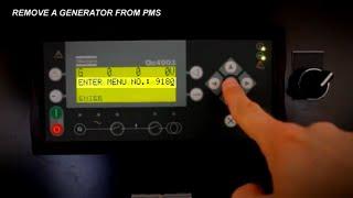 How to remove Atlas Copco's generator from Power Management System