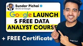 Google is Offering 5 Free Data Analytics Courses for Beginners: Get Free Certificate & Digital Badge