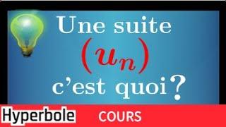 suite • comprendre la définition • formule explicite et par récurrence • Première spécialité maths