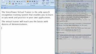 VoicePower speech recognition application