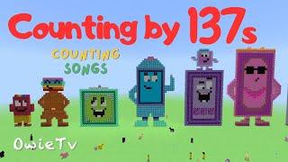 Counting by 137s Song | Minecraft Numberblocks Counting Songs | Math and Number Songs for Kids