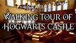 First-Person Walking Tour of Hogwarts Castle | Harry Potter 4K Music & Ambience | Hogwarts Legacy