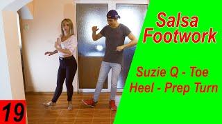 Salsa Footwork 19 : Suzie Q Combo | (2020) @MariusElenaBachata