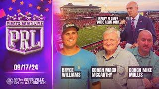 Pirate Radio Live - 9/17/2024 - Coach Mack, Mully, Alan York, Bryce Williams