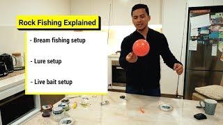 Rock Fishing Explained - Setup for Breams, Lures & Live Baiting