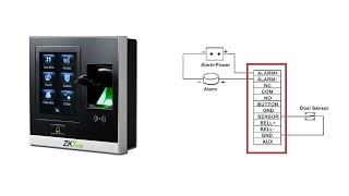 Терминал ZKTeco SF400 - подключаем датчик двери и сигнализацию