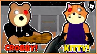 How to get "CROBBY" & "TSP WITHDRAWAL KITTY" BADGES in Piggy Roleplay 피기 롤플레이 (Korean) - ROBLOX