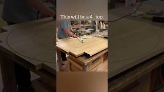 Making another round dining table top. #maker #woodwork #woodworking #diningtable
