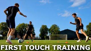 Improve Your First Touch | First Touch Training Session For Footballers