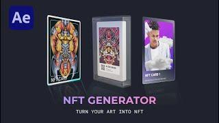 NFT Generator / NFT Art Promo ( After Effects Template )  AE Templates #NFT