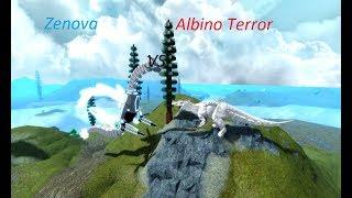 Roblox Dinosaur Simulator - Albino Terror VS Zenova!