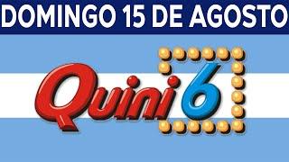 Resultados del sorteo quini 6 del Domingo 15 de Agosto del 2021