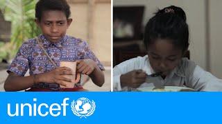 Two Indonesian 9-year-olds lead very different lives | UNICEF